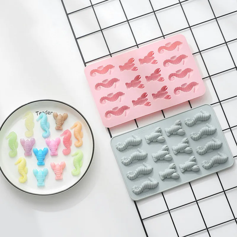 

New sea fish Silicone Cake Mold DIY Cookies Soap Chocolate Mold Ice Cube Tray Ice Cream Maker