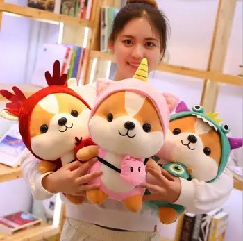 

Cartoon Hamster Cos Dinosaur Bee Unicorn 25-50cm Stuffed Toys Soft Plush Birthday Christmas Gift Toy #1770