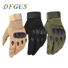 タッチスクリーン戦術軍ペイントボールシューティングエアガン戦闘アンチスキッドゴムハードナックルフル指手袋(China)