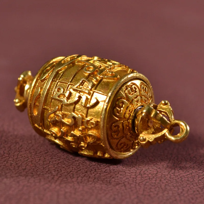 

Nepal Craft Handmade Copper Om Mani Padme Hum Prayer Wheel Gaudencio Box Pendant Ancient Mysterious Tibet Buddhist Jewelry