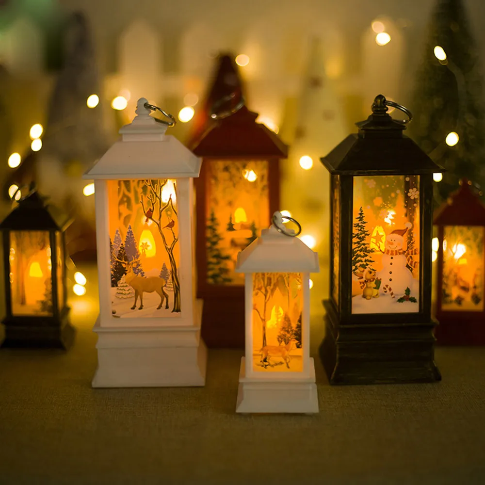 

Stylish Windproof Candle Holder Ornaments Christmas Lights Candlestick Crafts Home Decorative Ornaments Candle Lights SA60