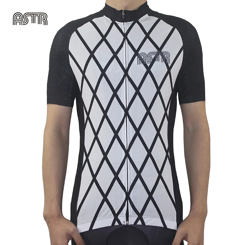 

2019 Pro team Cycling Jersey Diamond stripe Top Summer Racing Cycling Clothing Ropa Ciclismo Short Sleeve mtb Bike Jersey Shirt