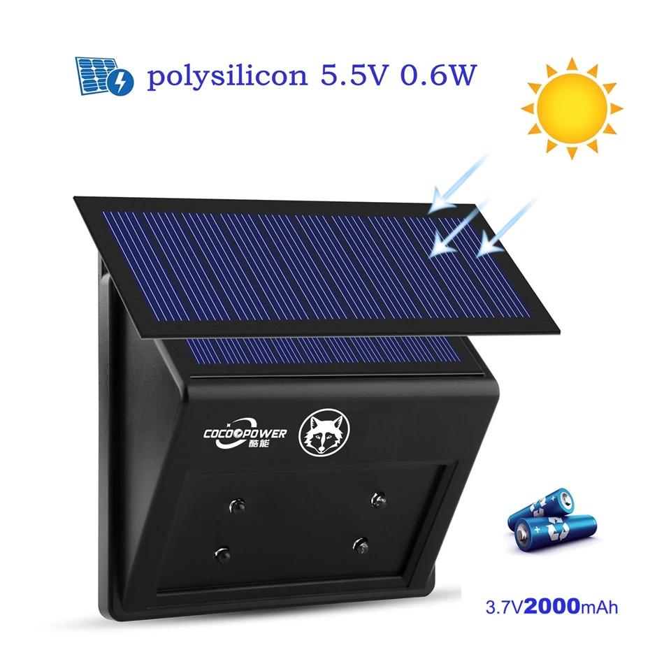 

Solar Powered Light 48 LEDS PIR Motion Sensor Light Outdoor Spotlight Garden Light Waterproof LED Animal red light driving Lamp
