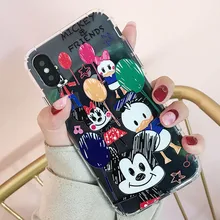 

TN for Apple iPhone X S XR XSMAX Case Printed Cartoon Silicone TPU Back Cover for IPhone 6 6S 7 8 Plus Phone Case Soft Coque