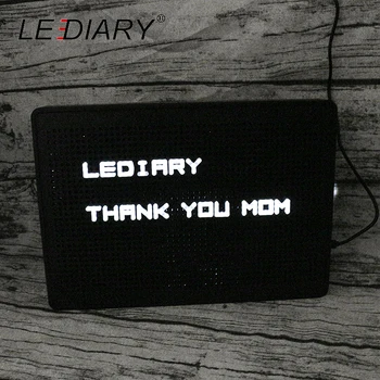 

LEDIARY Message Letter Board LED Night Lights DIY Lightbox Bedroom Decoration Bedside Desk Lamp AA Battery Power With USB Charge