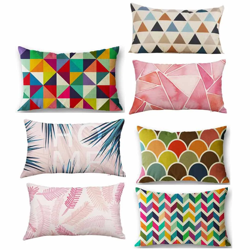 

Pillow Case 30*50 Rectangle Soft Geometric Throw Pillows Covers Pillowcases Decorative Dekoratif Yastk #810