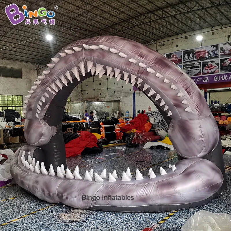 

Personalized 4X2X3 meters inflatable shark mouth / shark inflatable toys