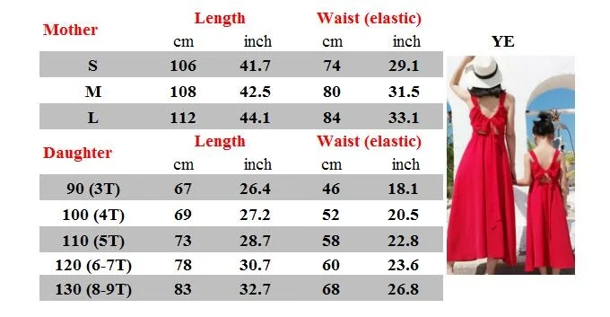 Платье с бантом на спине для мамы и дочки, одежда «Мама и я», одинаковые комплекты для семьи, платья для мамы и дочки, летняя одежда