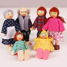 6 шт./лот, Одинаковая одежда для семьи на шесть кукол, кукла на палец, Детская кукла, подарок на день рождения, детские игрушки. Интерактивные куклы. Игрушки для раннего развития детей, 9~ 11 см
