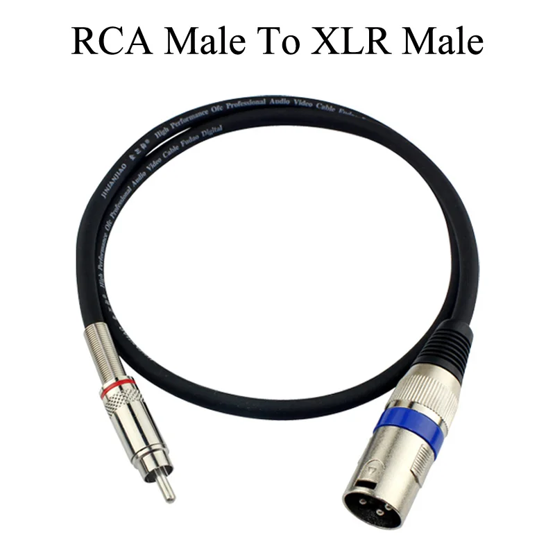 RCA Jack to XLR 3P Male Female Cable Audio Adapter Cable XLR 3PIN Stereo Speaker Headphone
