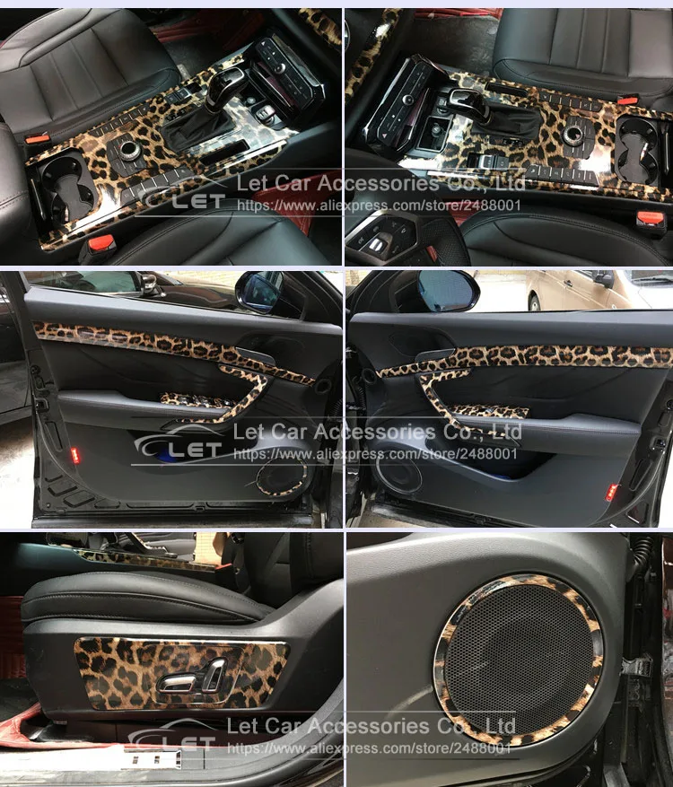 Auto Aufkleber Leopard Gedruckt Auto Styling Film Decor Auto Film Vinyl  Wrap Auto Adhesive Dekoration Motorrad Auto Zubehör