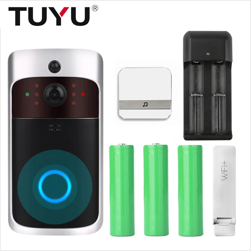 

TUYU Night vision Smart WiFi Video Visual Intercom Doorbell Camera with Chime IP Door Bell Wireless Home Security Camera