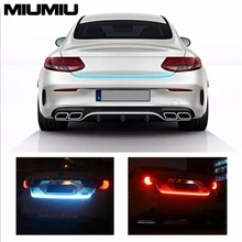 Auto RGB LED Flowing Tail Trunk Strip Light Dynamic Streamer Turn Signal DRL Brake Light LED Bar Ice Lamp Warning Light Strip