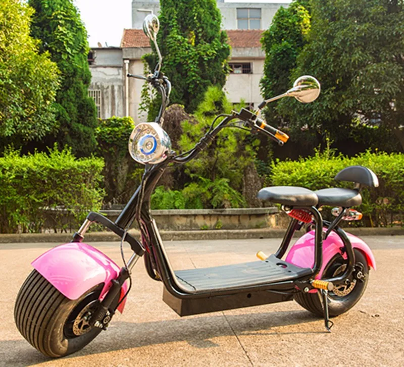 Best Adults electric scooter Citycoco 2 Wheel Lithium 60V Front Rear Shock Absorption Double Seat Motorcycle 1000W 9.5 Inch Citycoco 6