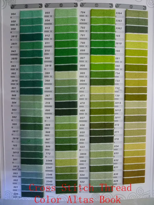Embroidery High Qaulity Cross Stitch Real Embroidery Thread Color Map Use this embroidery color conversion charts to find similar colors