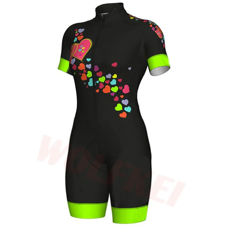 

New 2019 WOLFKEI Summer Cycling Clothing one piece Skinsuit Bodysuit Ropa Ciclismo Quick Dry bicycle clothes # SK2019000225004