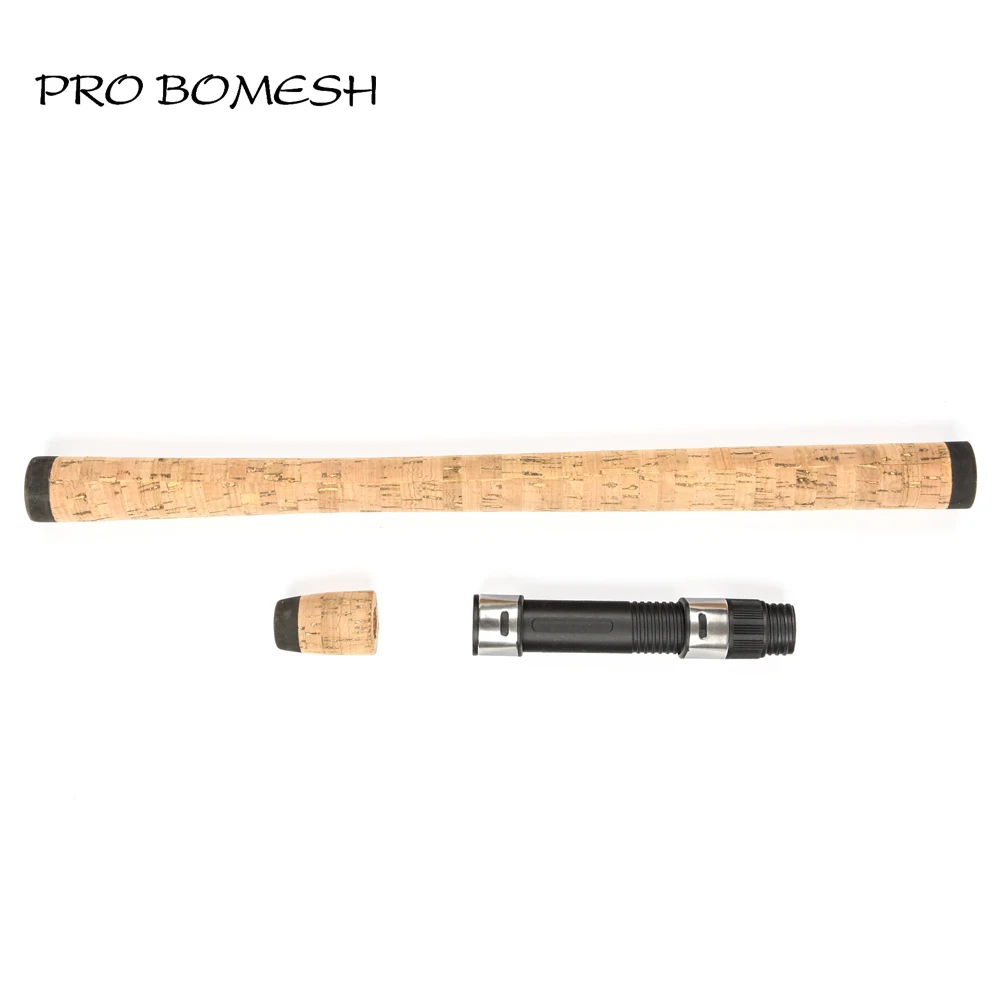 

Pro Bomesh 1 Set Cork Spinning Rod Handle Kit 18# Reel Seat Spinning Rod DIY Component For Rod Repair Accessory Custom Rod Build