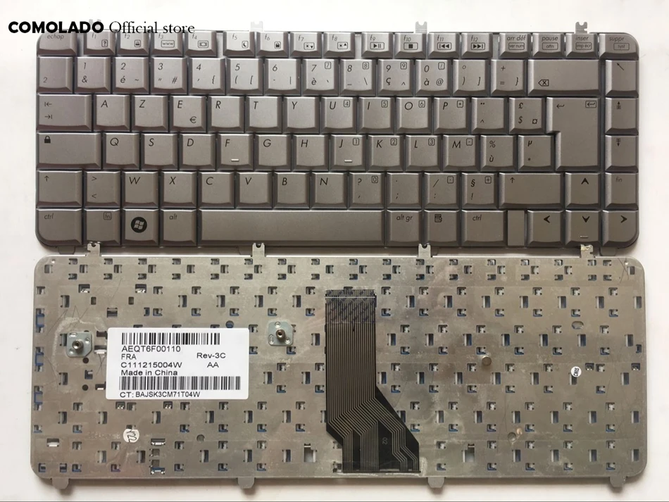 FR French Laptop keyboard for HP Pavilion dv5 dv5-1000 dv5t dv5z Silver keyboard FR Layout