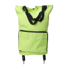 Модная, сумка, шоппинга легкий рюкзак на колесиках складные колеса путешествия Портативный