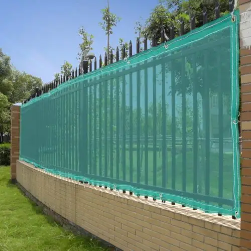 50' Fence Screen Mesh Privacy Fabric Slat Windscreen For 4