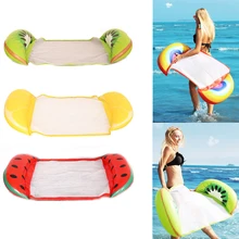 Товар двойного назначения ПВХ надувной, для бассейна надувной матрас для плавания, плавательный матрас для флоат-Сатиновые водный шезлонги спинка фрукты плавательный матрац Купание
