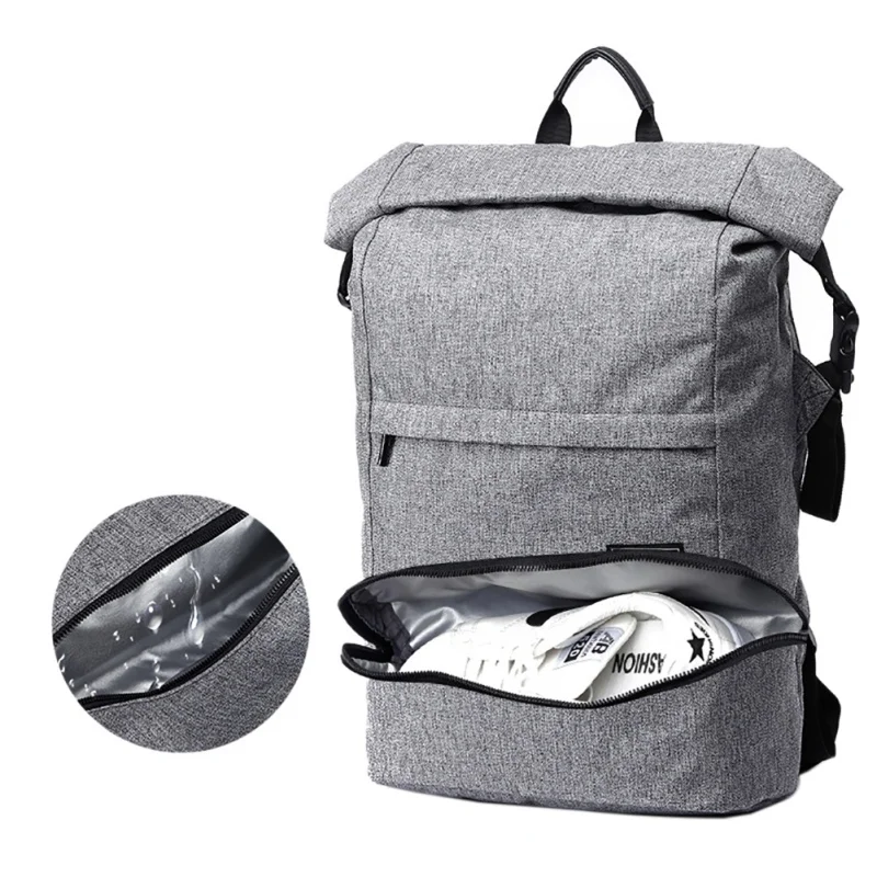 Мужской водонепроницаемый рюкзак с защитой от кражи, Большой Вместительный рюкзак для школы, для прогулок по городам, Походов, Кемпинга, сухой влажный разделительный рюкзак