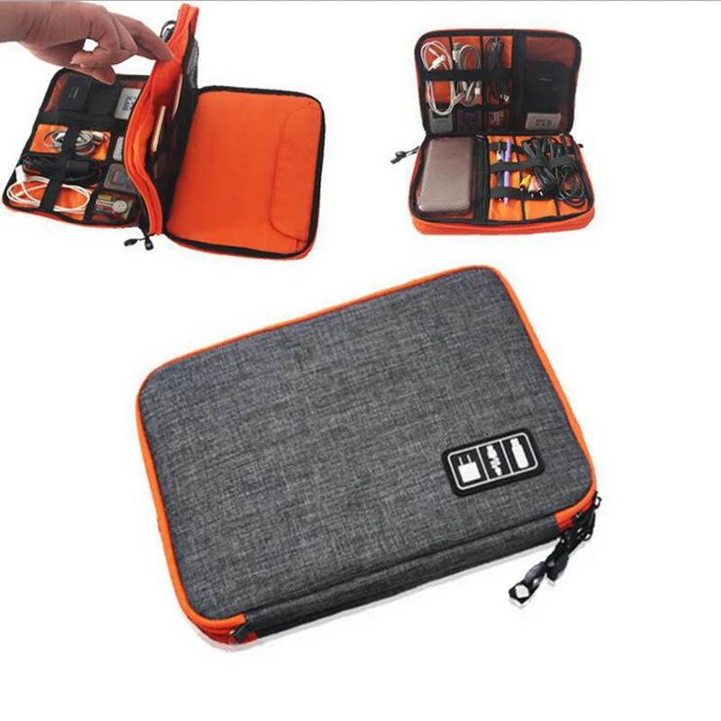 Promo Offer waterproof Ipad organizer USB data cable earphone wire pen