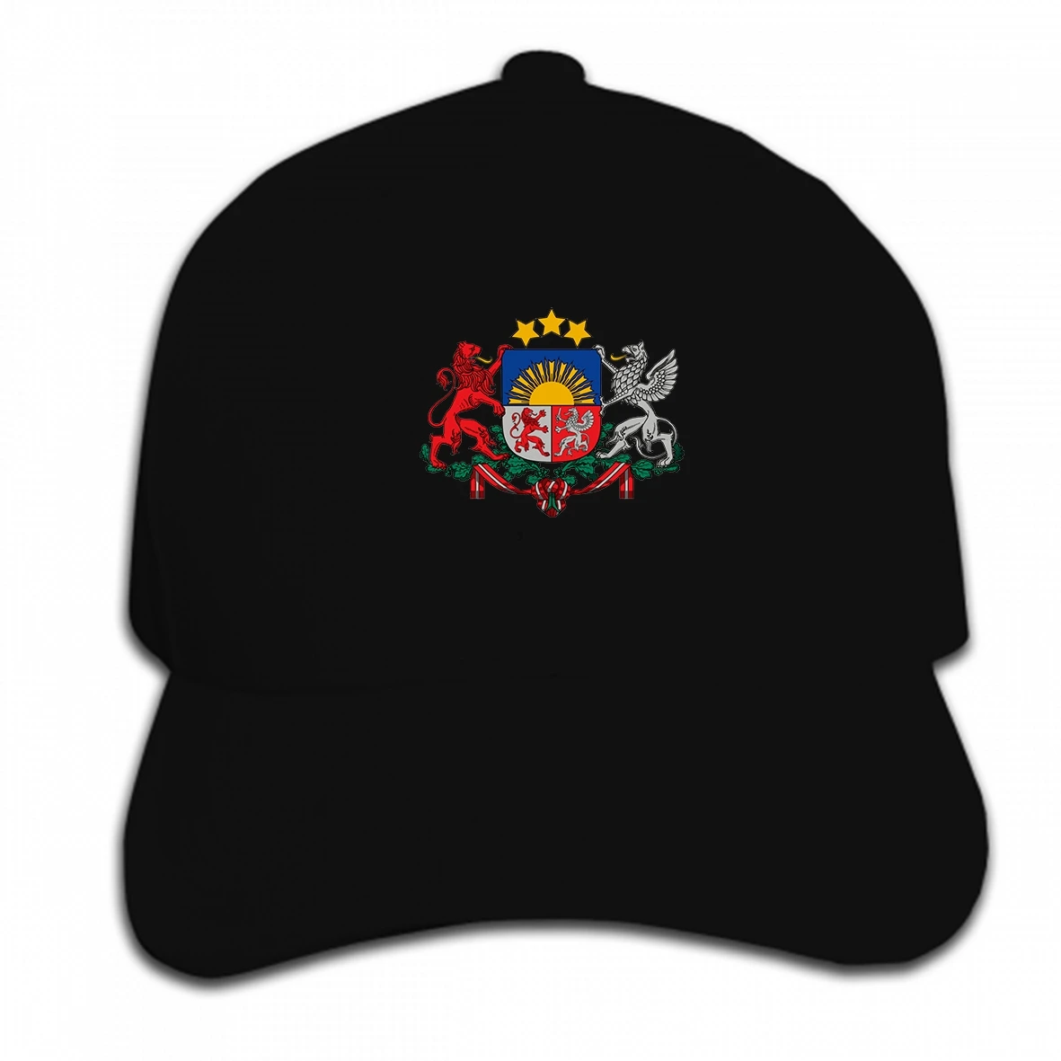 

Print Custom Baseball Cap Hot Sale Summer Latvia Coat of Arms Hat Peaked cap