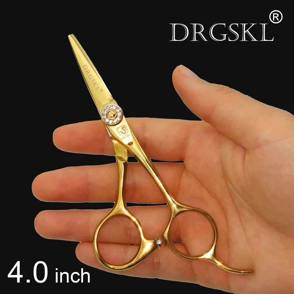 Pаспродажа Drgskl 440C Мини Ножницы старший парикмахер моделирования ножницы 4 дюймов Профессиональный Парикмахерские ножницы волос вырезать ножницами