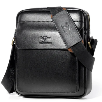 

Business Men Crossbody Bag Pu Leather Messenger Bags High Quality Men Handbag Designer Male Shoulder Bag WBS530