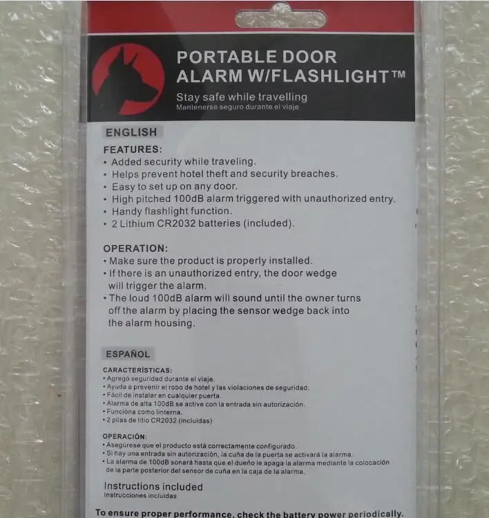 Doberman SE-0203 двери детектор, датчик тревоги анти-кражи с Светодиодный проблесковый свет для путешествий в отеле домашняя индивидуальная безопасность сигнализации