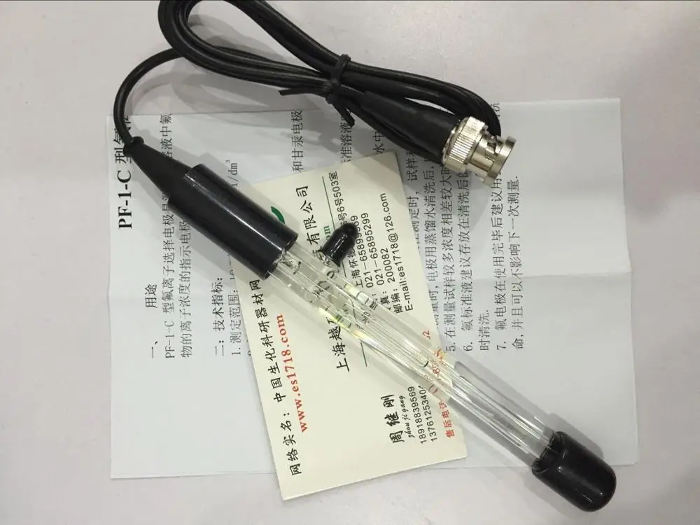 

PF-1C composite fluorine electrode, composite fluoride ion electrode, ion selective electrode, glass composite electrode