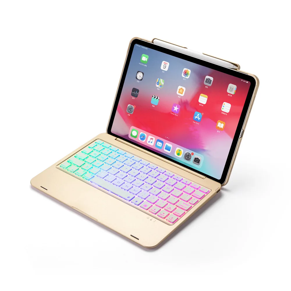 Sem Fio Bluetooth Russo Espanhol Hebraico Keyboard