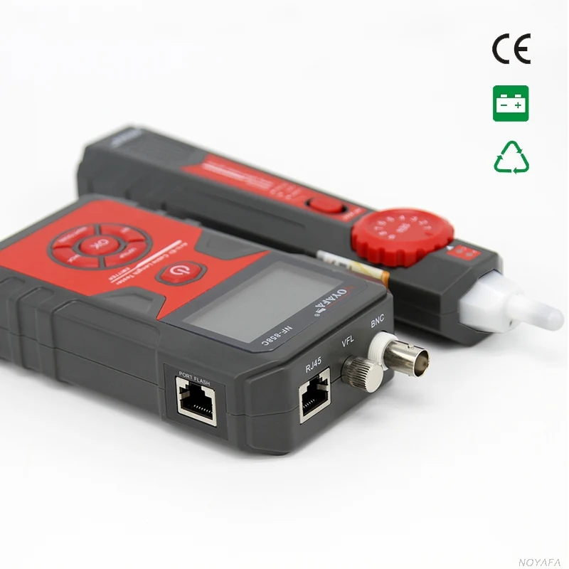 ЖК-дисплей провода tracker кабеля Tracer RJ45 Коаксиальный Кабель BNC Длина Тестер кабеля дефектоскоп VFL UTP STP RJ45 Cat5 CAT6