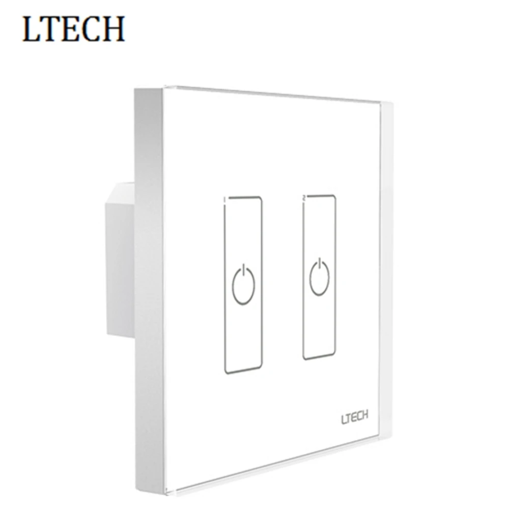 

LTECH Dali EDA2; Touch Panel Wall Mount DALI Led Dimmer; 2 Channel Control On/Off Switch Dimmer LED Controller