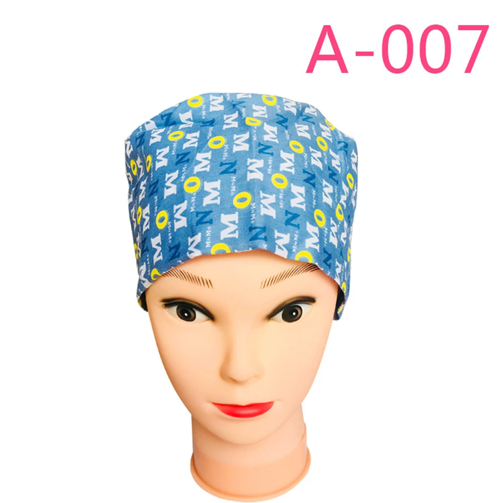 New Men Women Doctor Nurses Printing Scrub Cap Medical Surgical Surgery