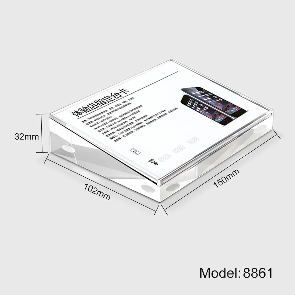 A6 цена акриловая столешница меню плакат держатель рамка Прозрачный держатель для брошюр стойка, подставки