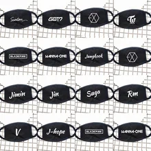 KPOP Blackpink JUNGKOOK Jimin V Suga Jin Rm J-hope Twice Wanna One Seventeen GOT7 Тканевая маска для лица та же Пылезащитная теплая маска оптом