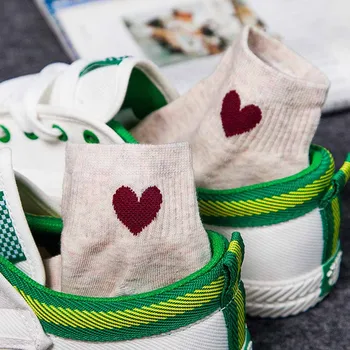 

1 Pairs Women Socks Candy Color Love Boat Sock For Summer Breathable Casual Girls Women Fashion Non Slip Socks
