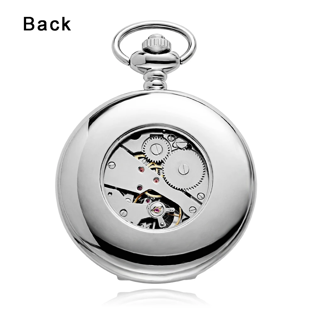 Мужские Механические карманные часы на цепочке с подвеской в виде Луны|mechanical pocket
