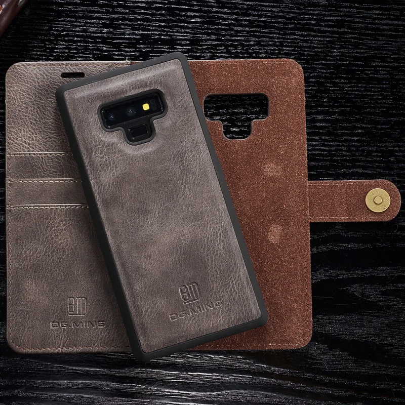 Съемный магнитный чехол-книжка кожаный бумажник-книжка чехол для samsung S7 край S8 S9 Plus Note 9 8 тонкая кредитница для Galaxy Note8 Note9