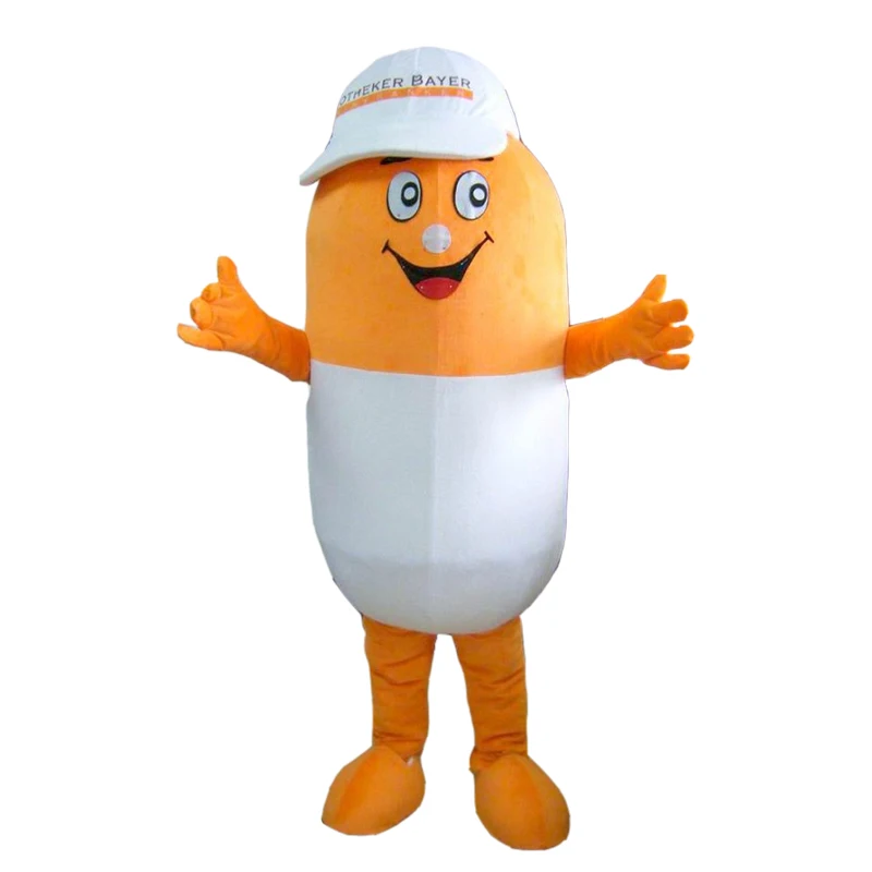 

Funny Pill Costume Cosplay Outfits Adult Size Cartoon Mascot costume For Carnival Festival Commercial Dress