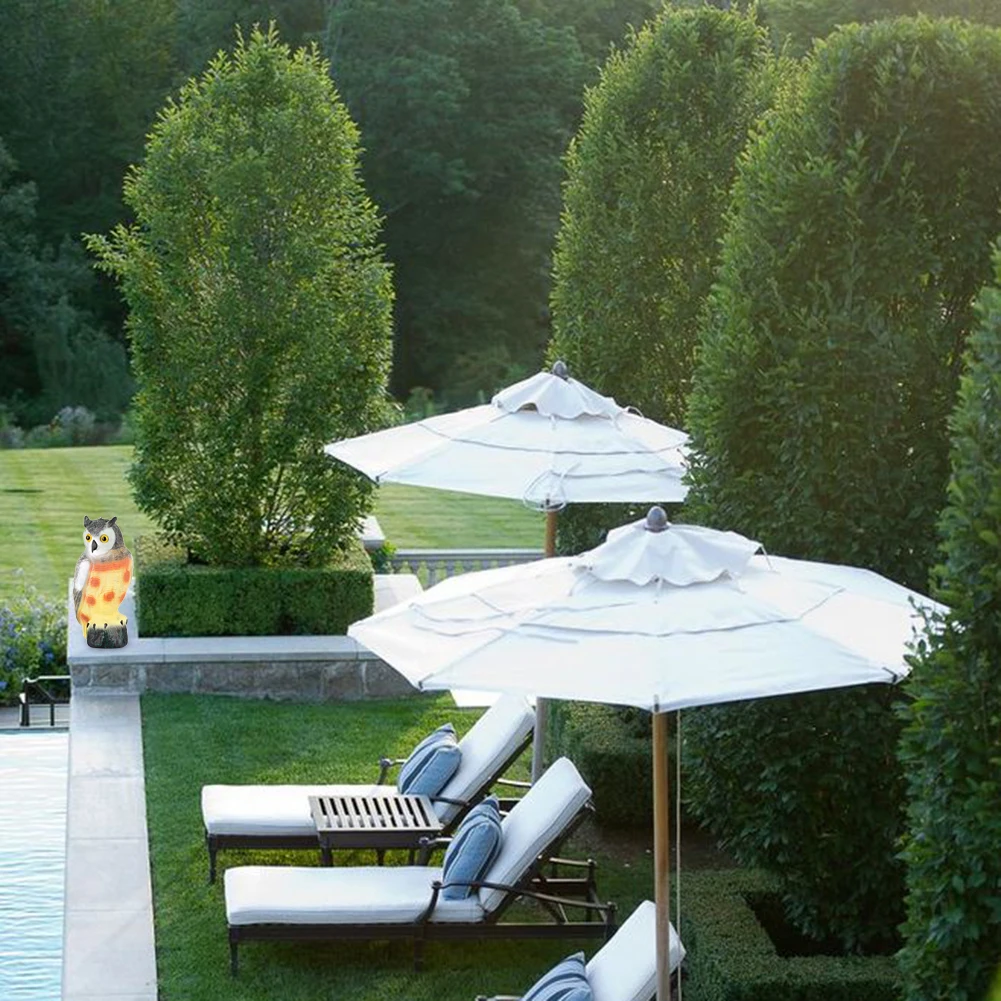 

Creative Hawk Decoy Bird Deterrant Garden Scarecrow Outdoor Bird Scarer Harmless Simulated Owl Pest Control