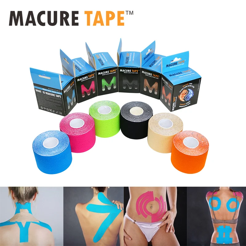 Лента кинезиологическая Macure из вискозы и 5 см x м|kinesiology tape|tape sportkinesiology tape sports |
