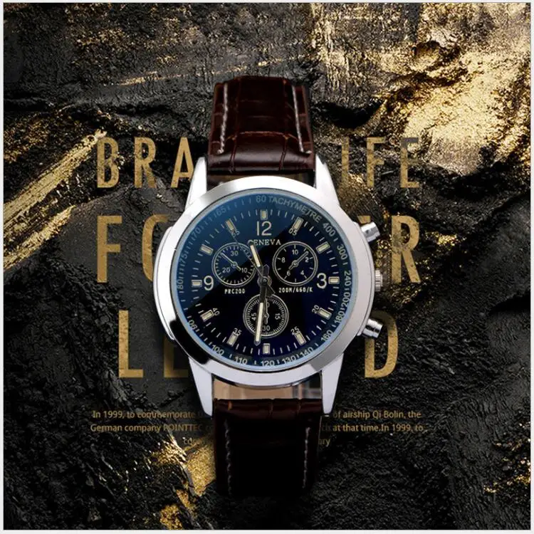 

Fashion Men leather Belt Analog Sport Quartz Wrist Watch men watches top brand luxury Masculino Reloj watch men relogio masculin