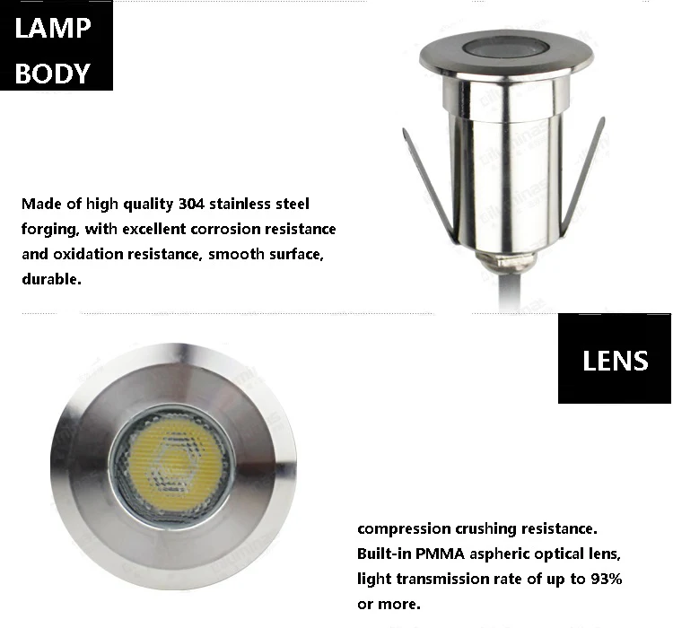 304 из нержавеющей стали 1 Вт открытый подводный светодиодный свет IP68 светодиодная подсветка для бассейнов Водонепроницаемый лестничные фонари пруд подземный свет CE