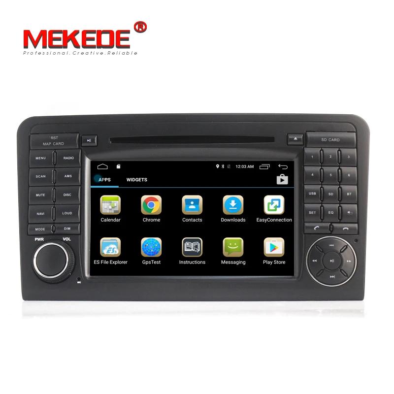 Discount HD Android 7.1 CAR DVD player For Mercedes Benz GL ML CLASS W164 ML350 ML500 X164 GL320 car GPS stereo radio RAM 2G ROM 16G 1