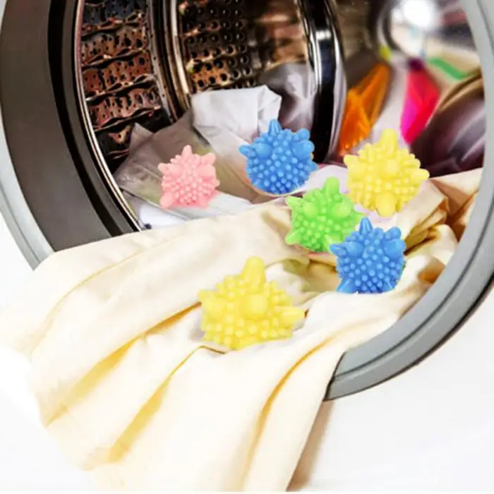 6 шт Цветной моющее средство обмотки предотвращения очистки очиститель волшебный шар для стирки белья корзина для грязной одежды мяч