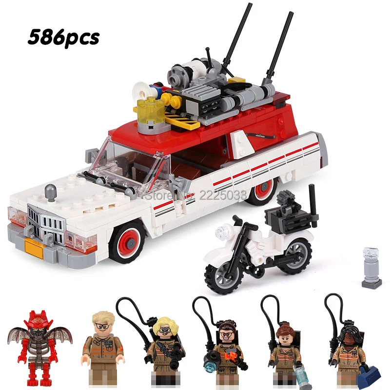 

compatible legoeinglys figures film buffy The Ghostbusters Ecto-1 & 2 586Pcs Building Blocks Toys For Children Gift