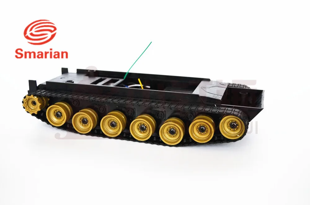 Дешевые робот танк автомобиль шасси платформа DIY гусеничный Смарт трек автомобиль для Arduino RC игрушка дистанционное управление